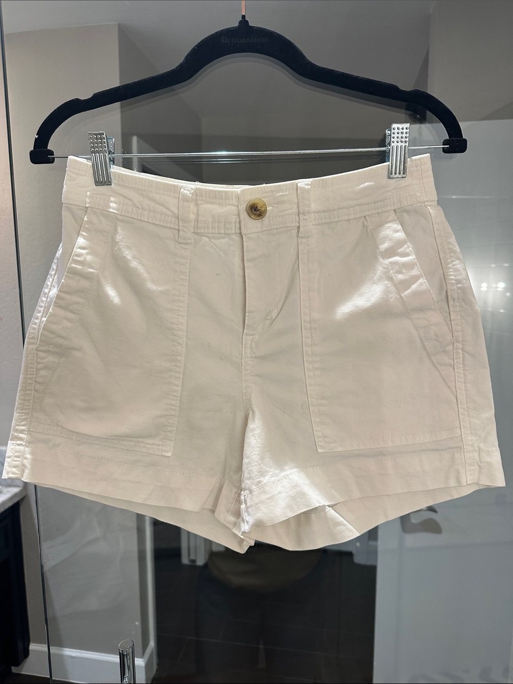 a new day White High-Rise Utility Shorts